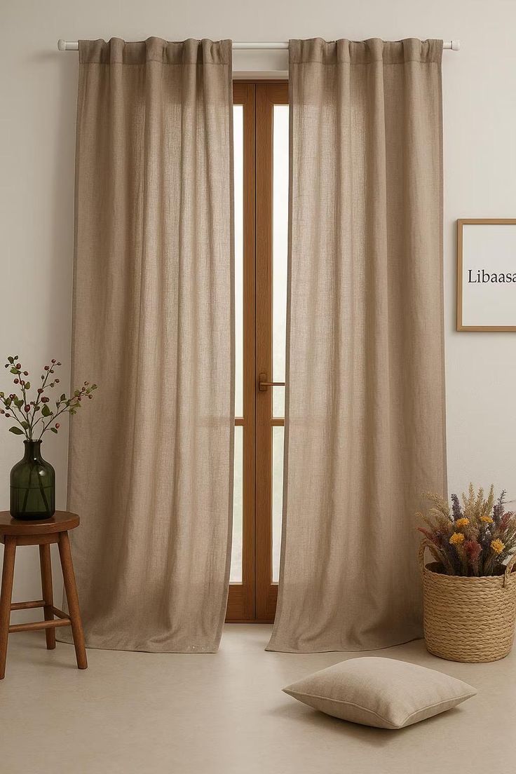 Rèm Vải Linen Cao Cấp HP00314